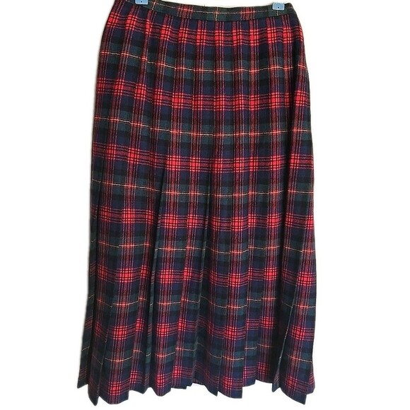 PENDLETON Vintage Authentic Mac Lennan Tartan Plaid Wool Skirt Size 10 Midi Maxi - Picture 1 of 7